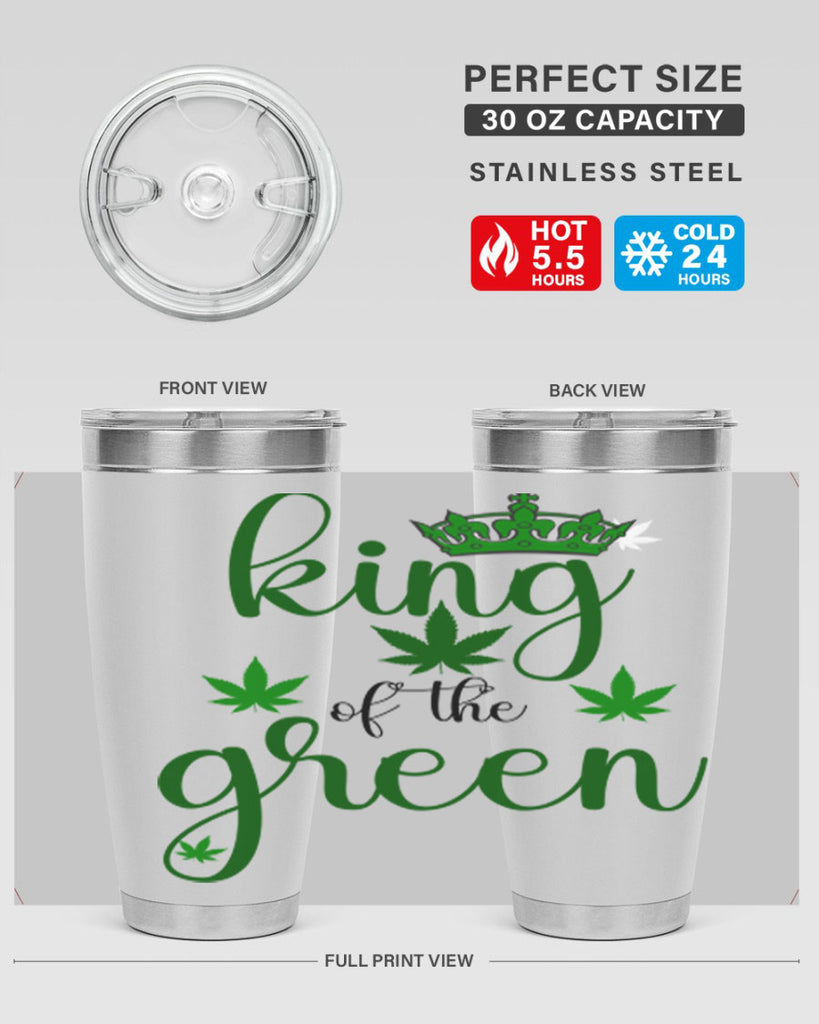 king of the green 177#- marijuana- Tumbler