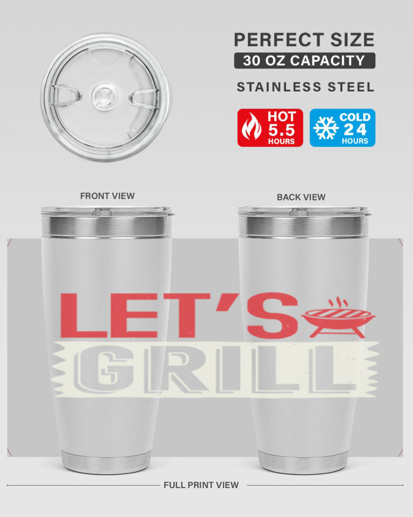 lets grill 25#- bbq- Tumbler