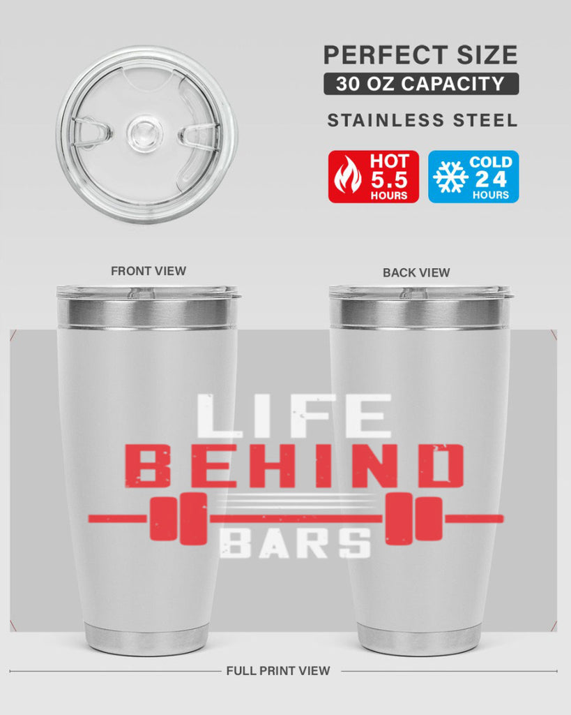life behind bars 85#- gym- Tumbler
