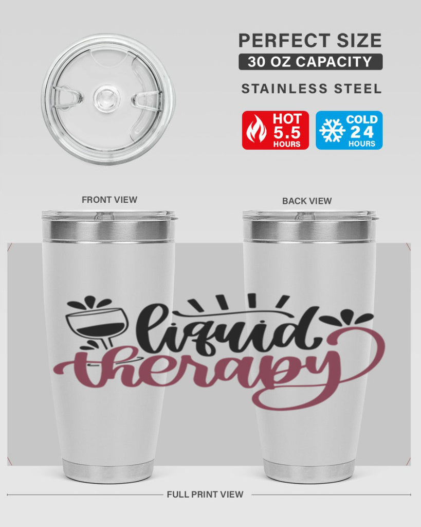 liquid therapy 44#- wine- Tumbler