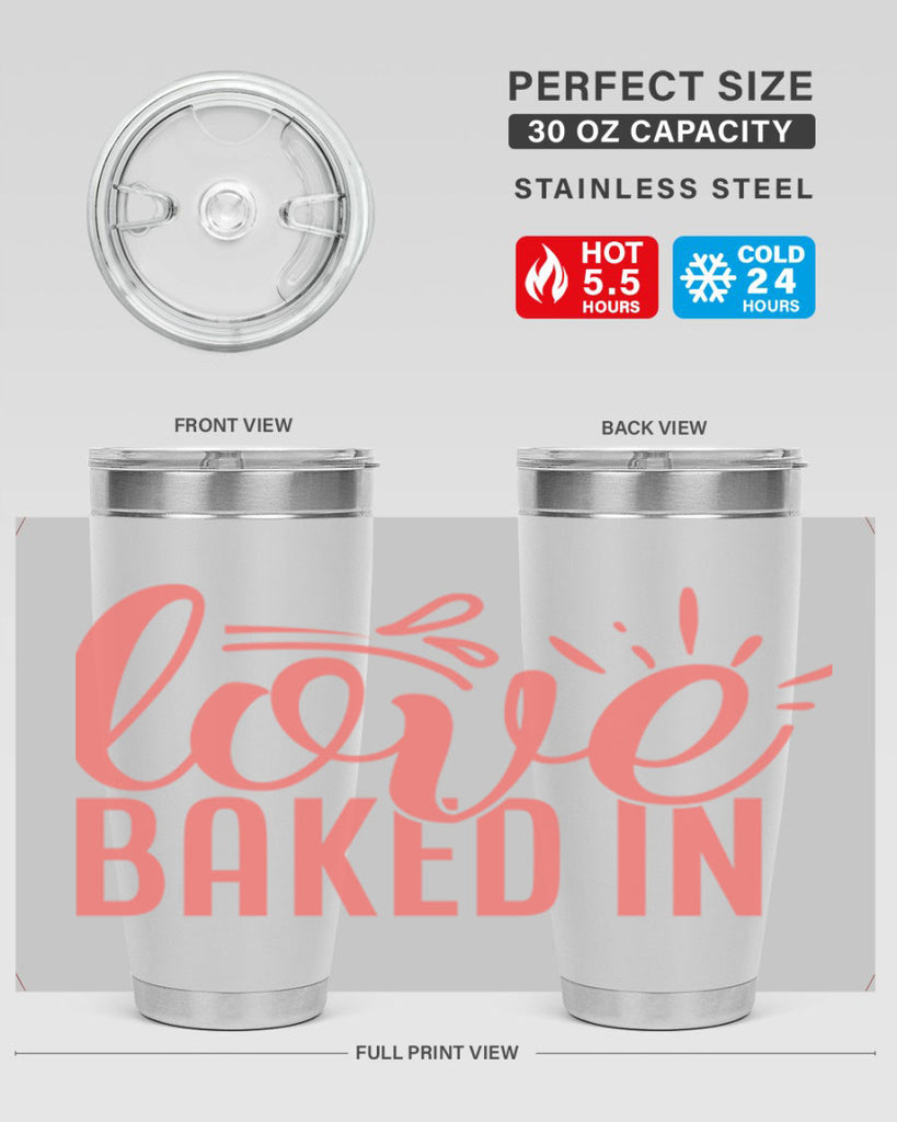 love baked in 13#- kitchen- Tumbler