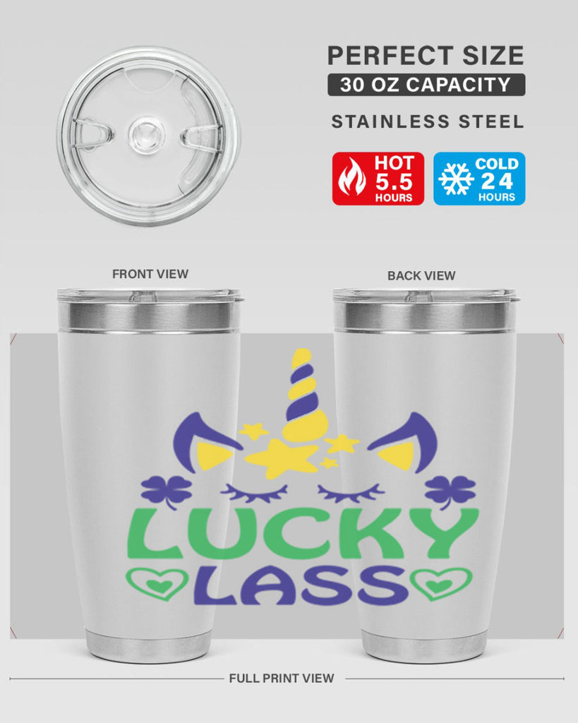 lucy lass 11#- mardi gras- Tumbler