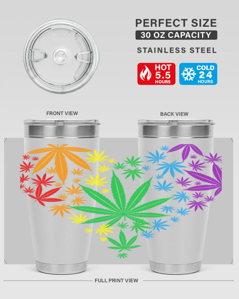 marijuana heart 200#- marijuana- Tumbler