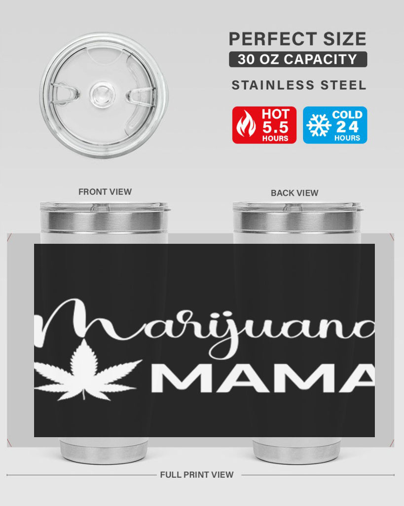 marijuana mama 202#- marijuana- Tumbler