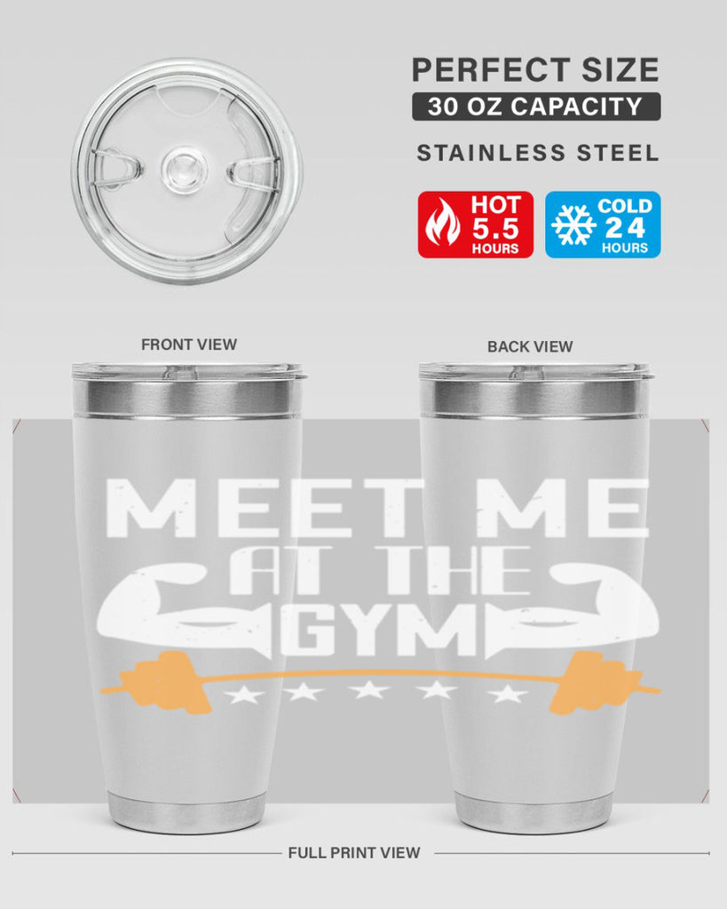 meet me at the gym 83#- gym- Tumbler