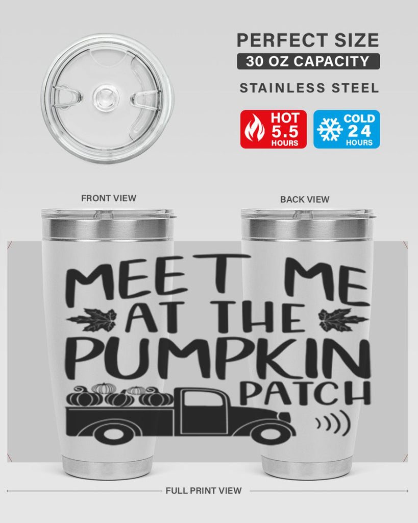 meet me at the pumpkin patch 423#- fall- Tumbler