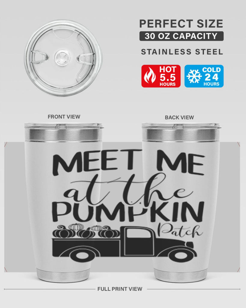 meet me at the pumpkin patch 424#- fall- Tumbler