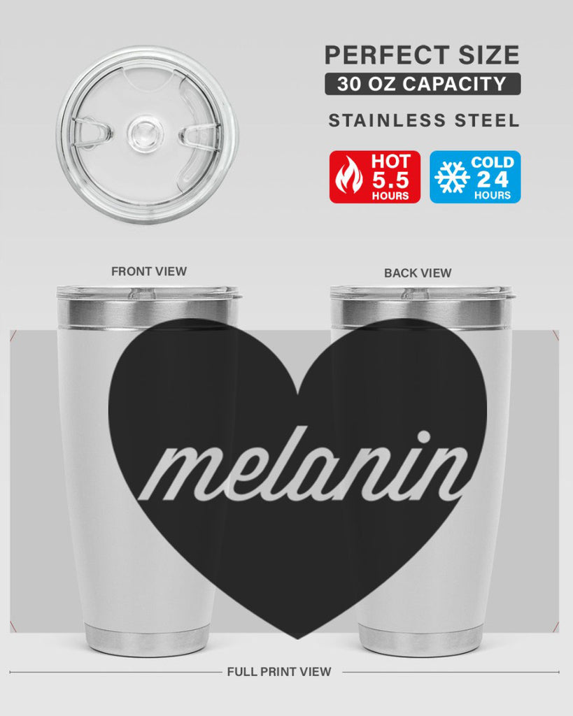 melanin loveheart 76#- black words phrases- Cotton Tank