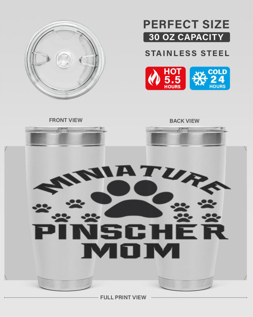 miniature pinscher mom 129#- mom- Tumbler