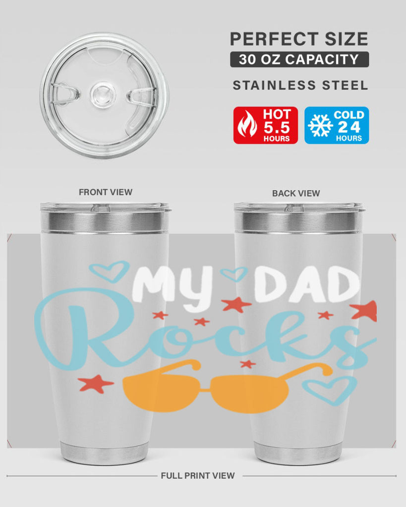 my dad rocks 83#- fathers day- Tumbler