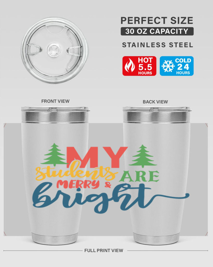 my students are merry bright Style 170#- teacher- tumbler