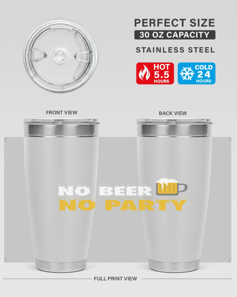 no beer no party 57#- beer- Tumbler