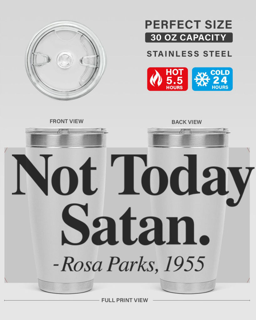 not today satan rosa parks 59#- black words phrases- Cotton Tank