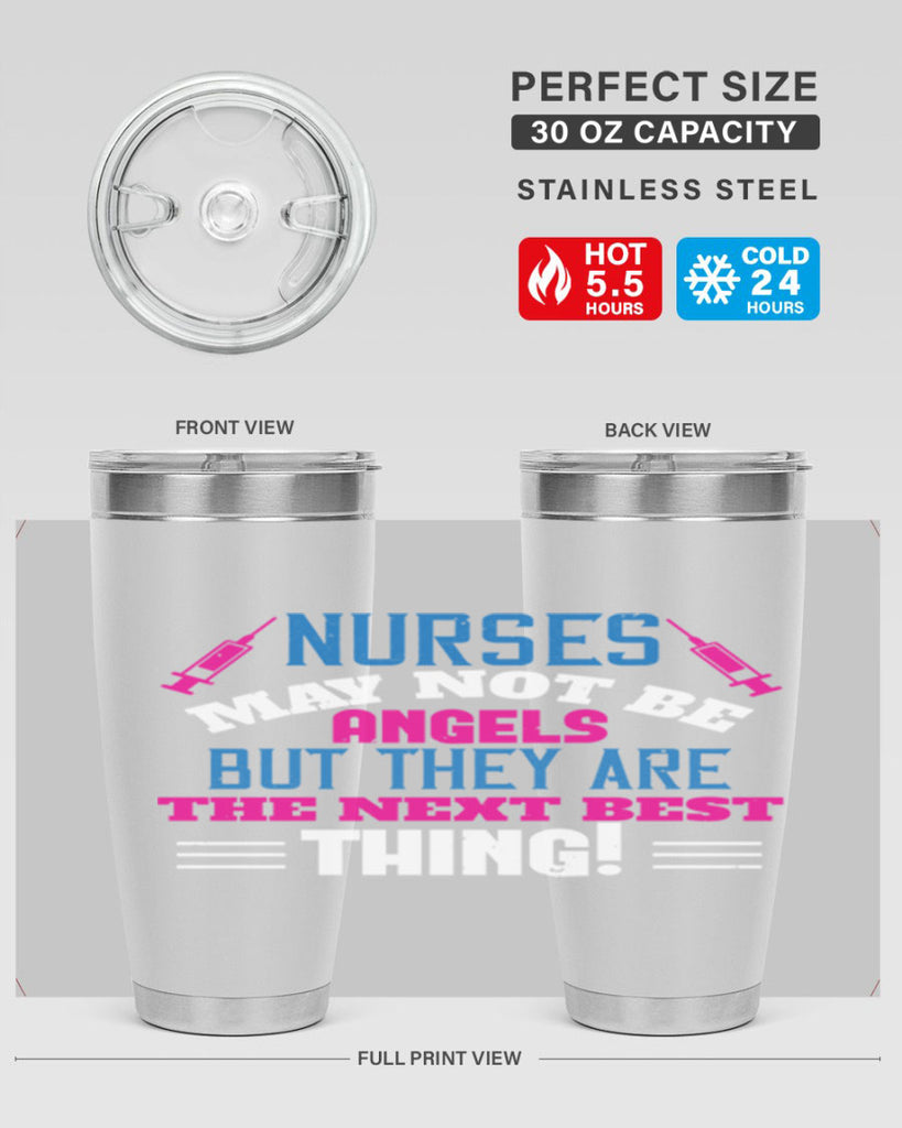 nurse may not be angels Style 279#- nurse- tumbler