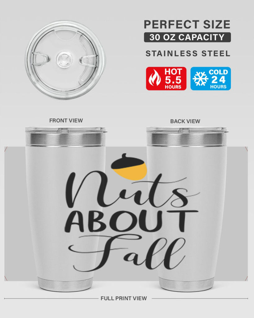 nuts about fall 445#- fall- Tumbler
