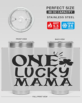 one lucky mama Style 34#- autism- Tumbler