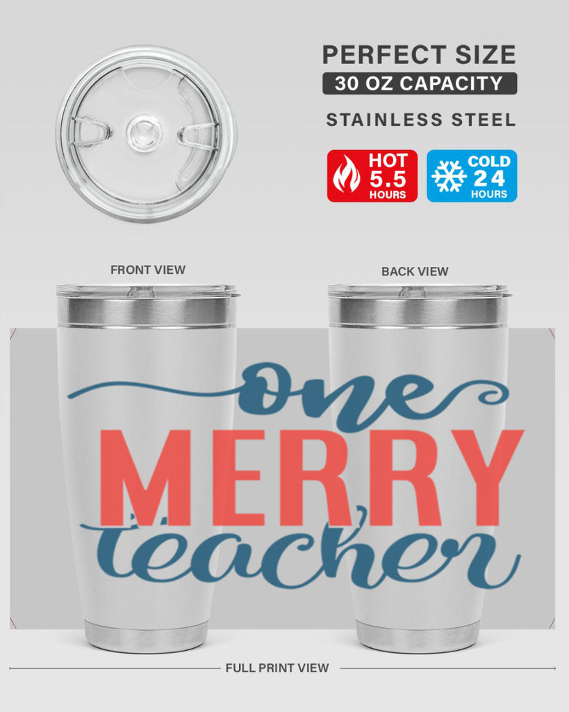 one merry teacher Style 161#- teacher- tumbler