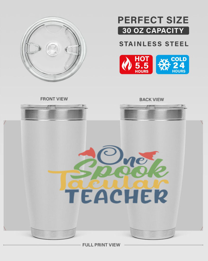 one spook tacular teacher Style 160#- teacher- tumbler