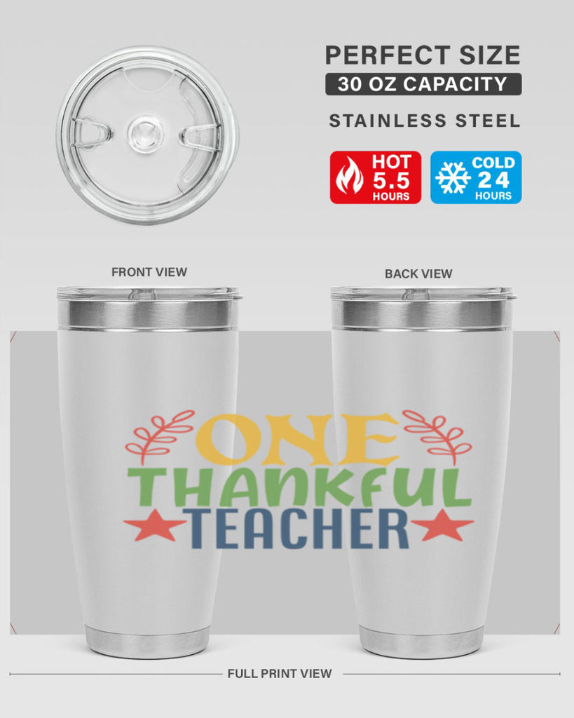 one thankful teacher Style 157#- teacher- tumbler