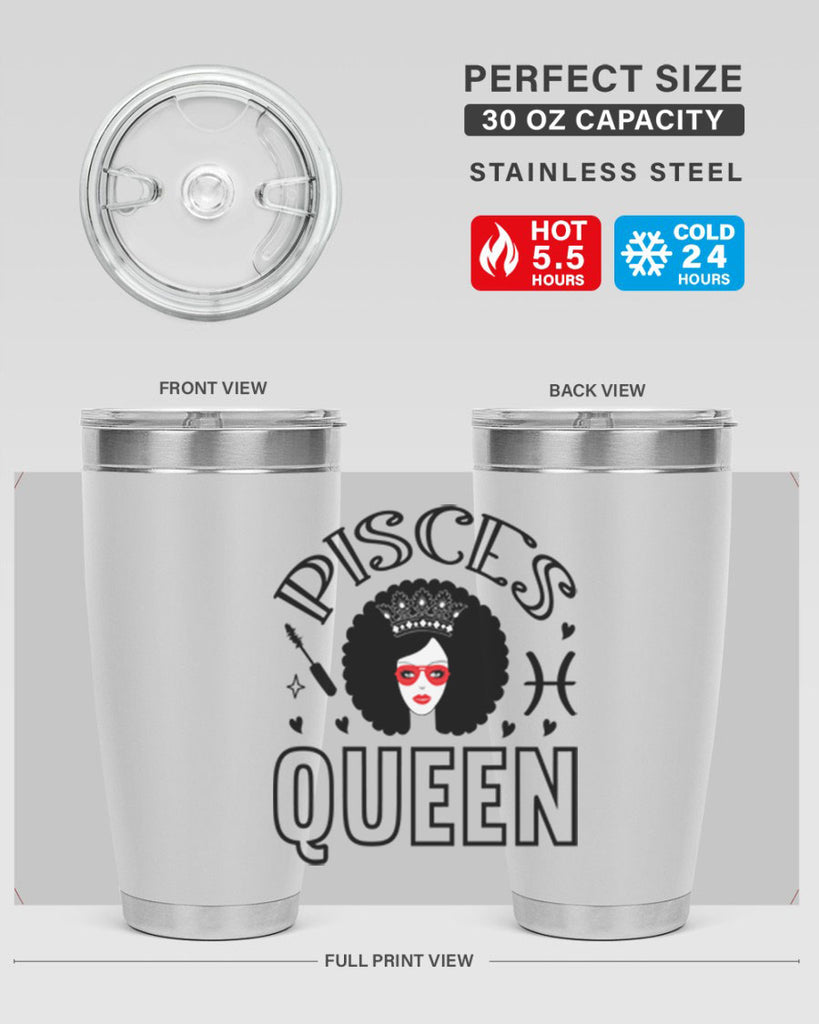 pisces queen 380#- zodiac- Tumbler