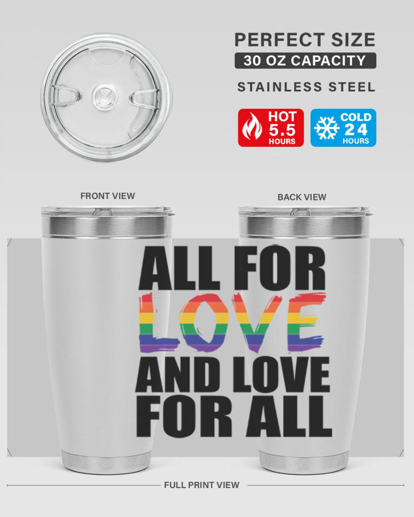 pride love for all 65#- lgbt- Tumbler