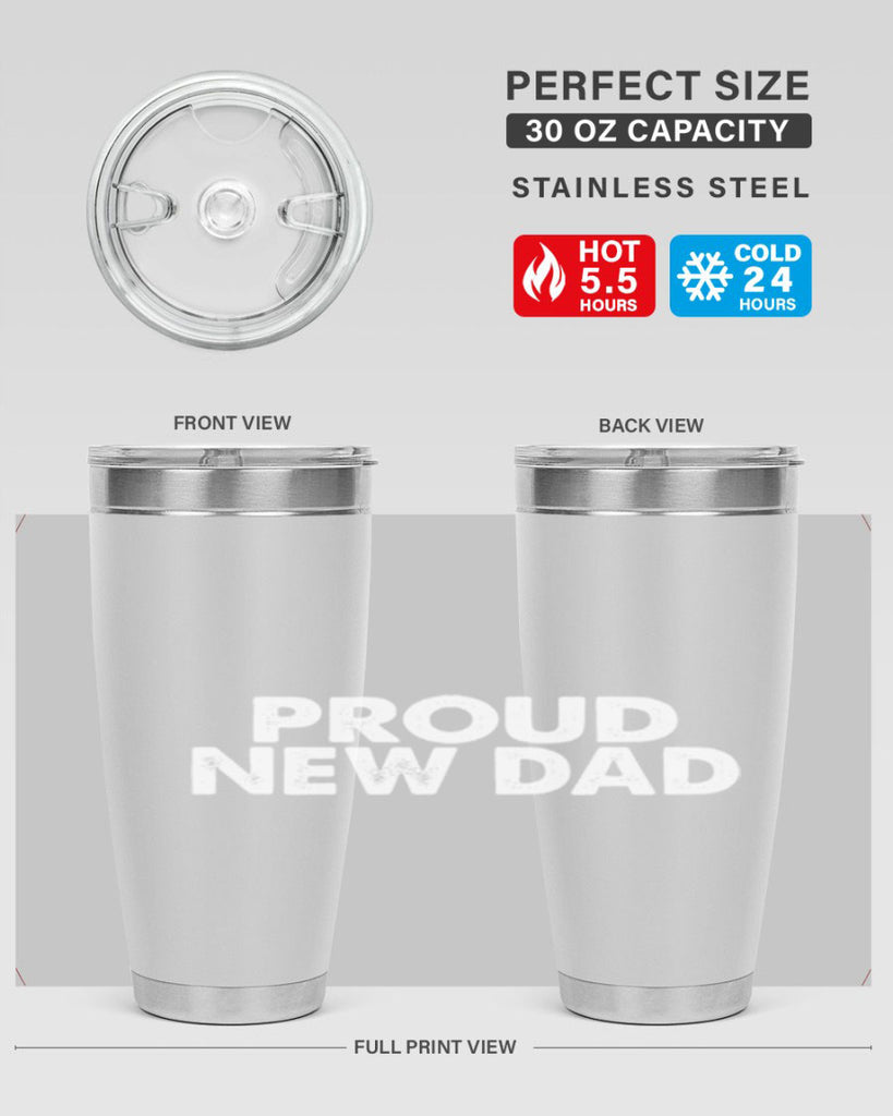 proud new dad 69#- dad- Tumbler