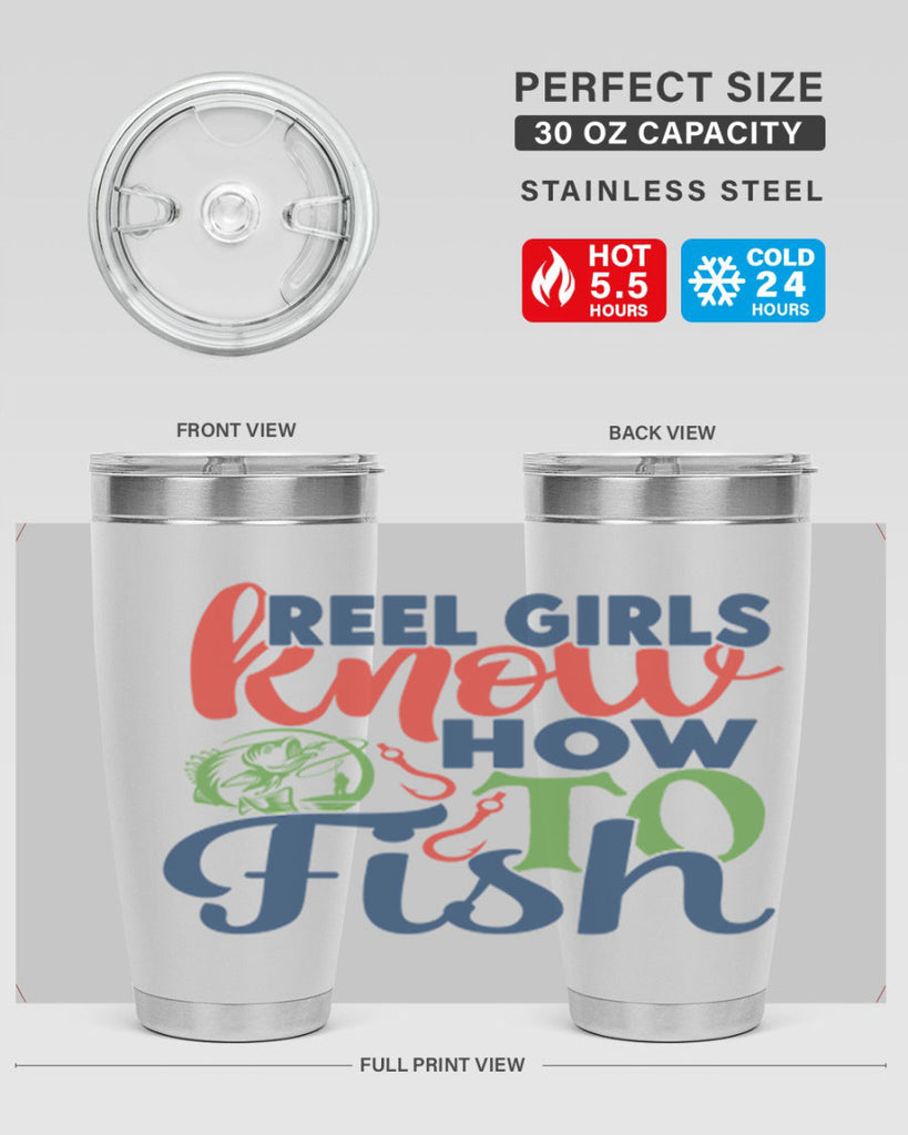 reel girls know how to fish 197#- fishing- Tumbler