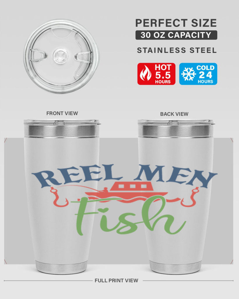 reel men fish 196#- fishing- Tumbler