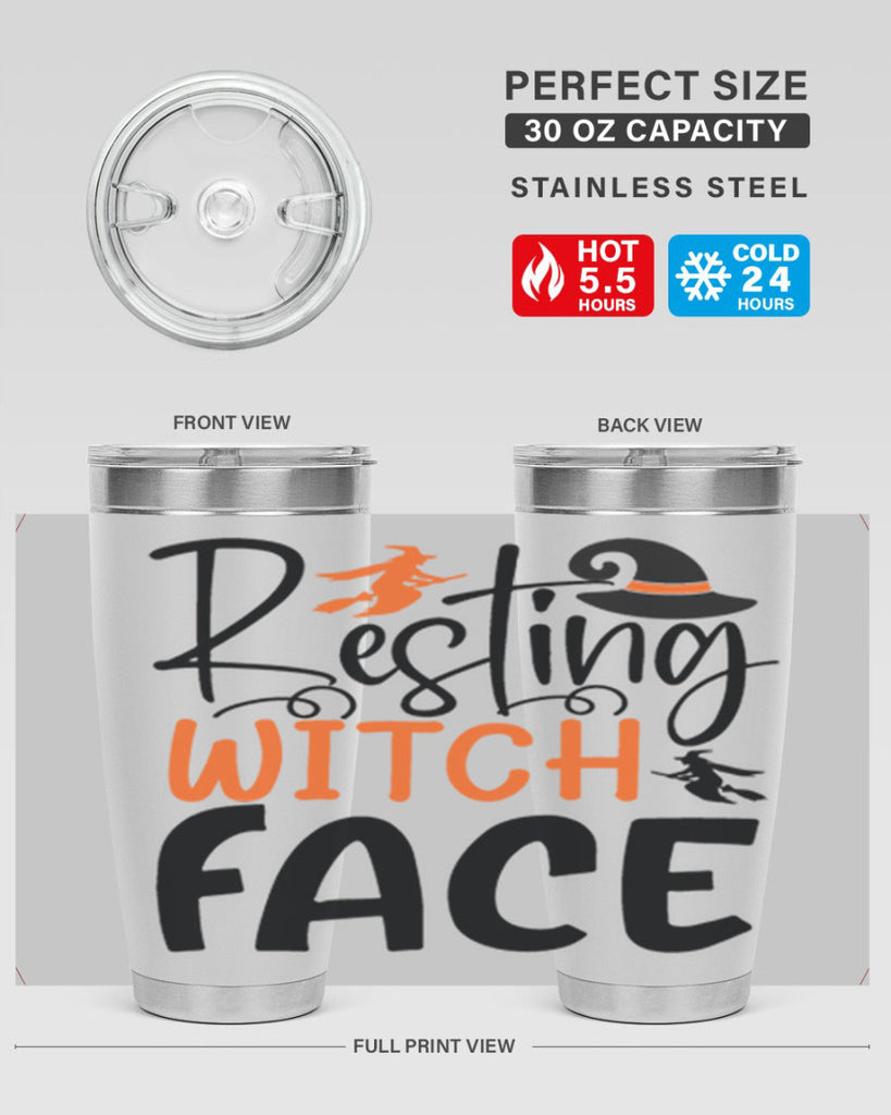 resting witch face 108#- halloween- Tumbler