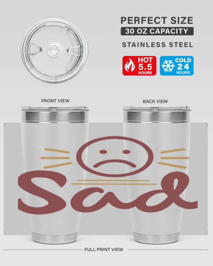 sad 5#- fathers day- Tumbler