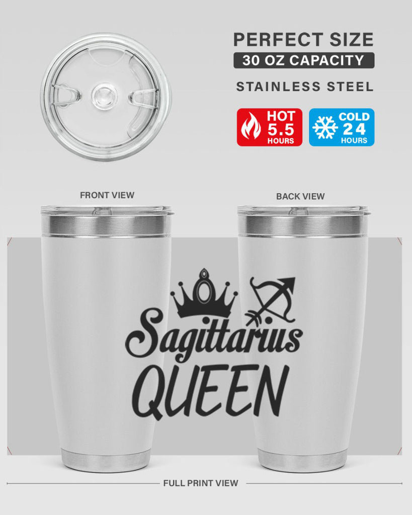 sagittarius queen 412#- zodiac- Tumbler