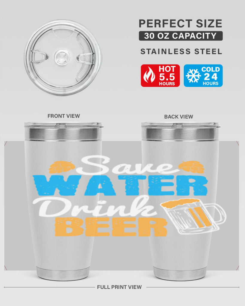 save water drink beer 12#- beer- Tumbler