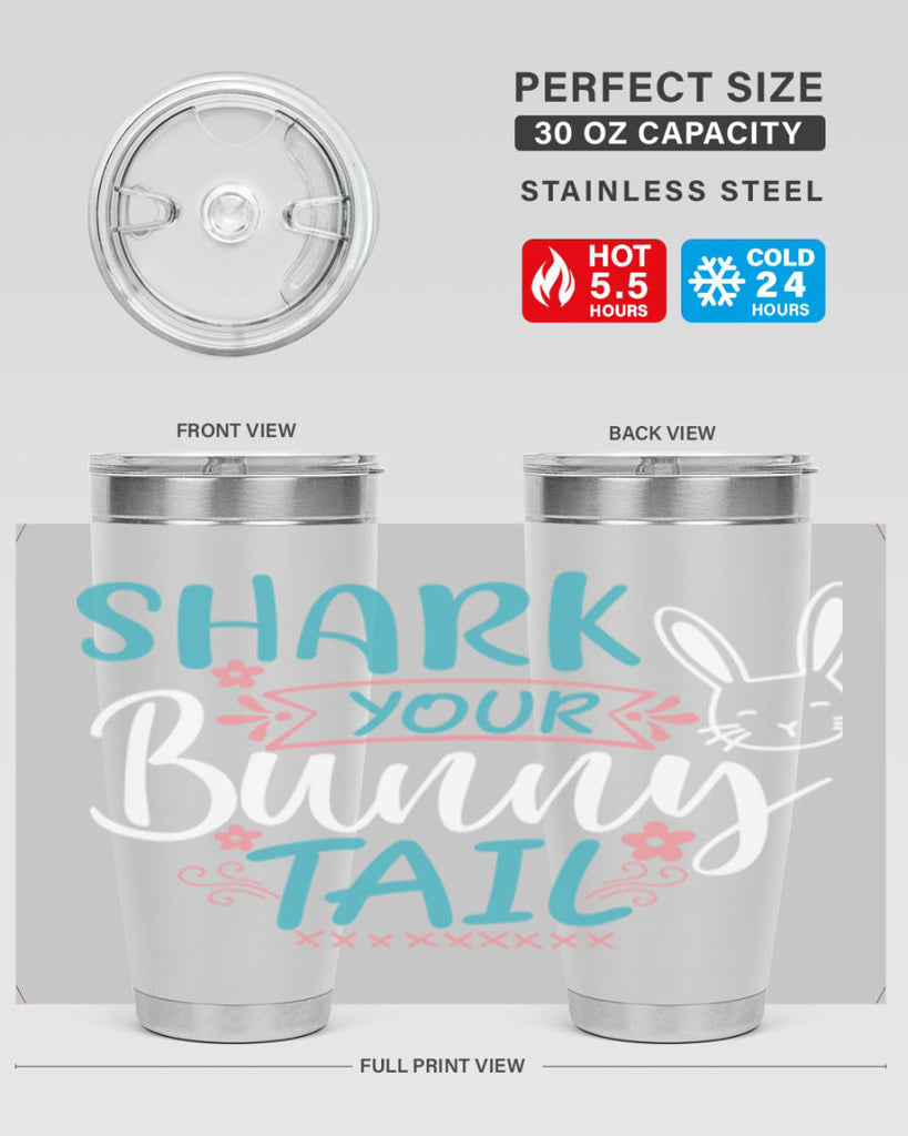 shark your bunny tail 9#- easter- Tumbler