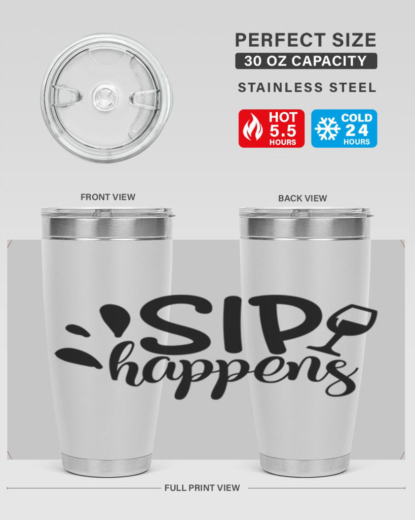 sip happens 162#- wine- Tumbler