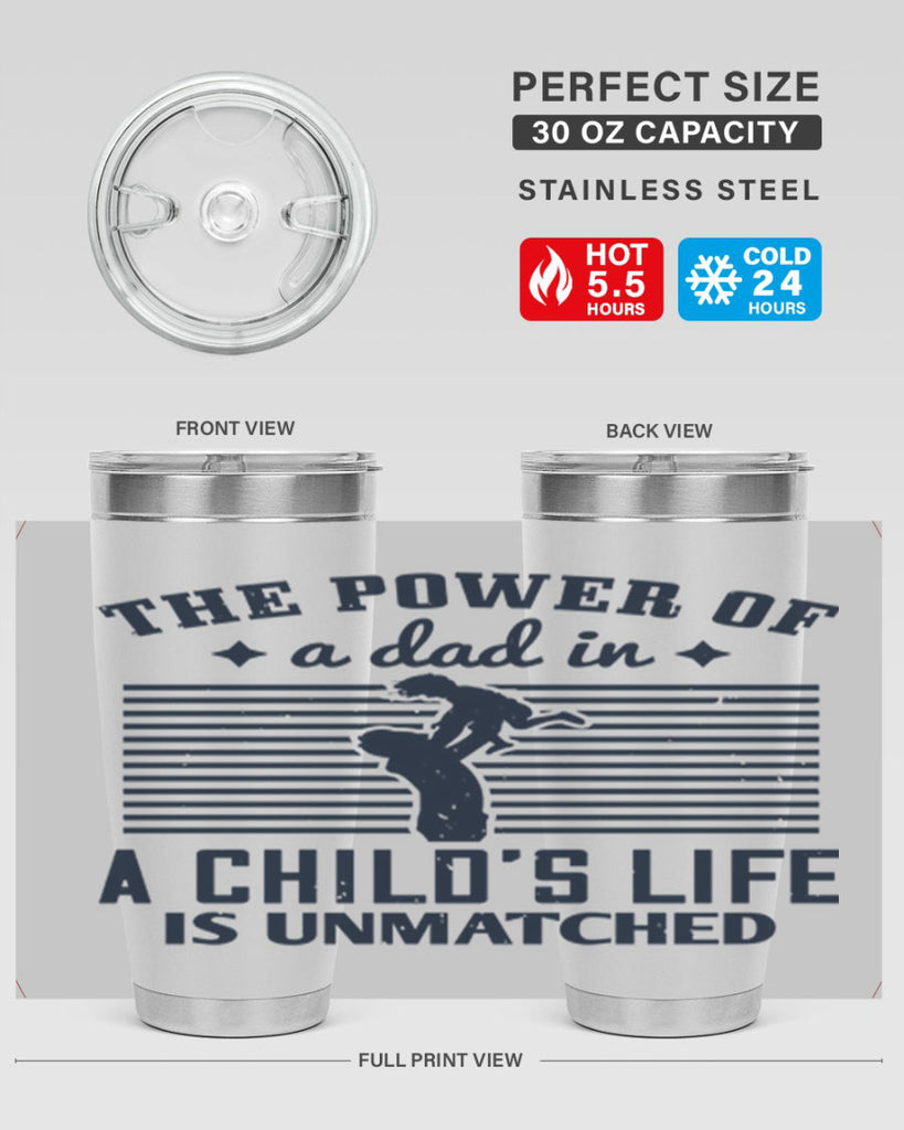 the power of a dad 150#- fathers day- Tumbler