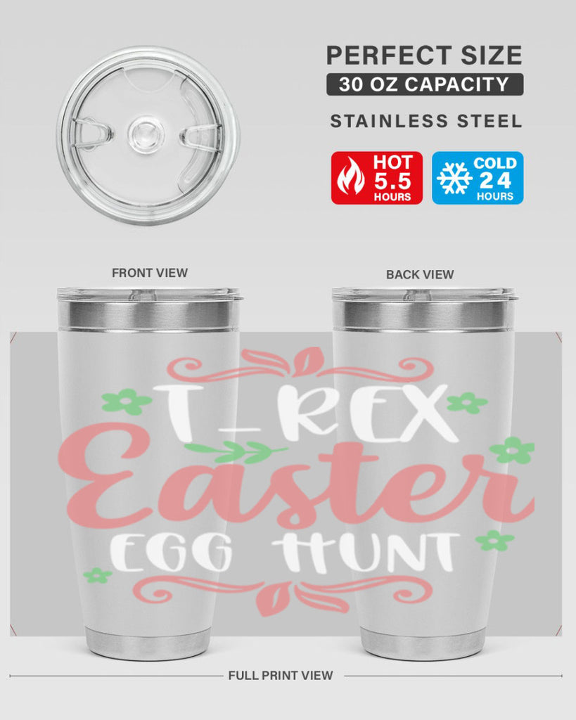 trex easter egg hunt 6#- easter- Tumbler