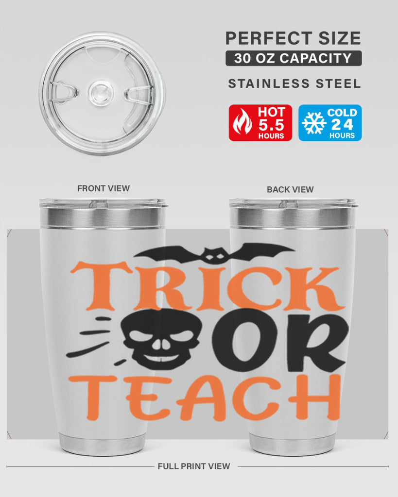 trick or teach 104#- halloween- Tumbler