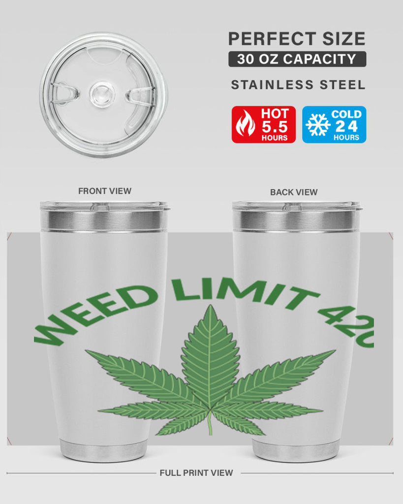 weed limit 420 sd 293#- marijuana- Tumbler