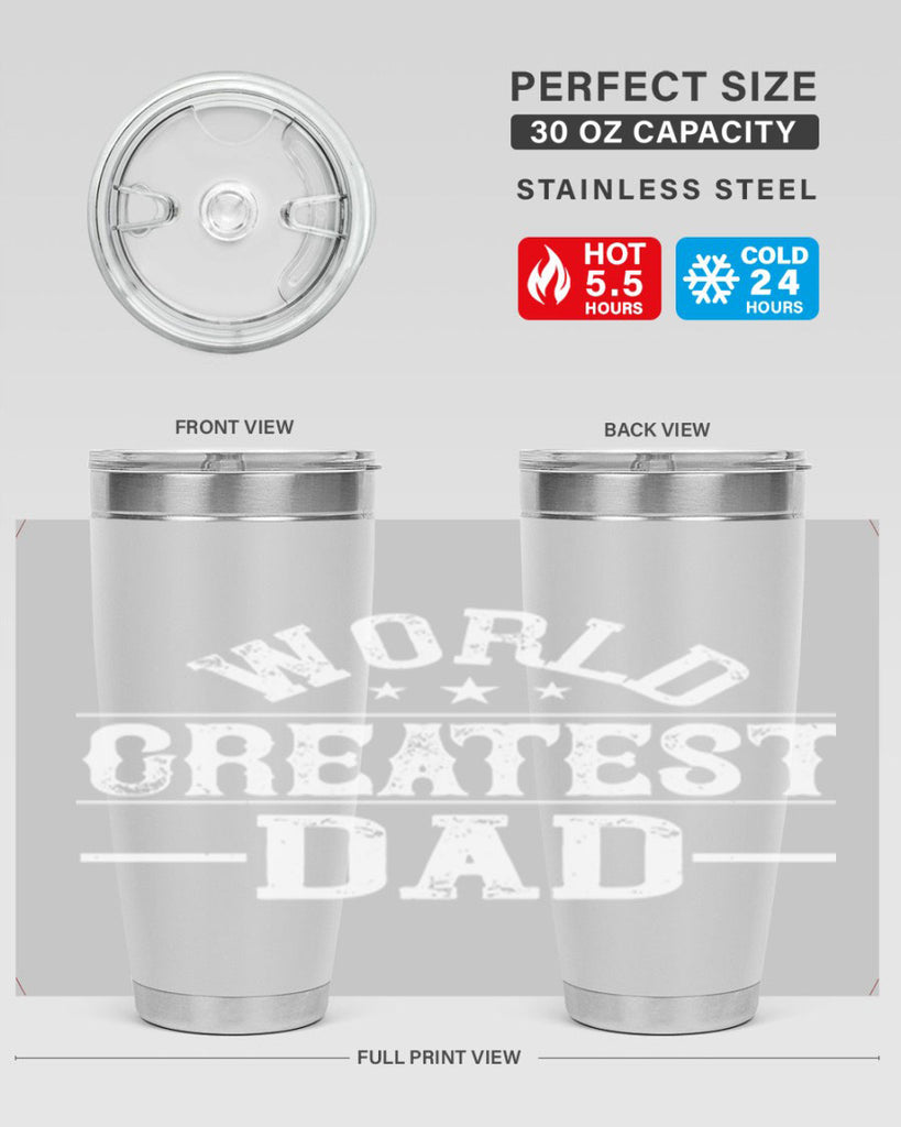 world greatest dad 143#- fathers day- Tumbler