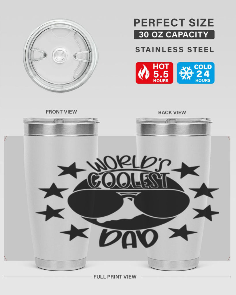 worlds coolest dad 11#- fathers day- Tumbler