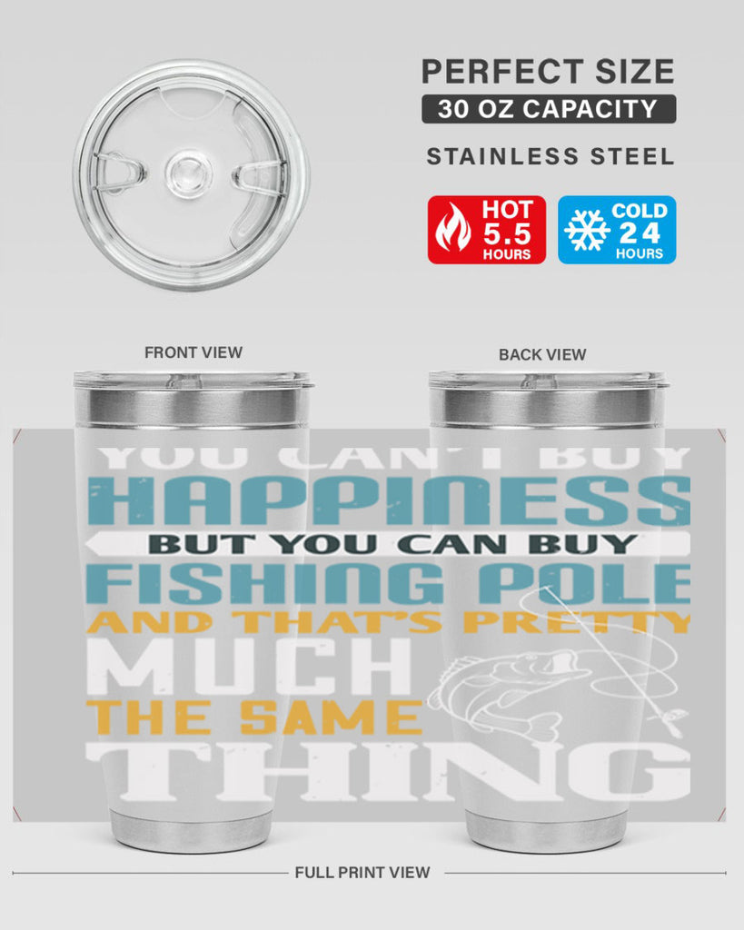 you cant buy happiness 3#- fishing- Tumbler