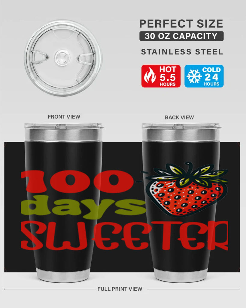 100 days sweeter Sublimation 34#- 100 days of school- Tumbler