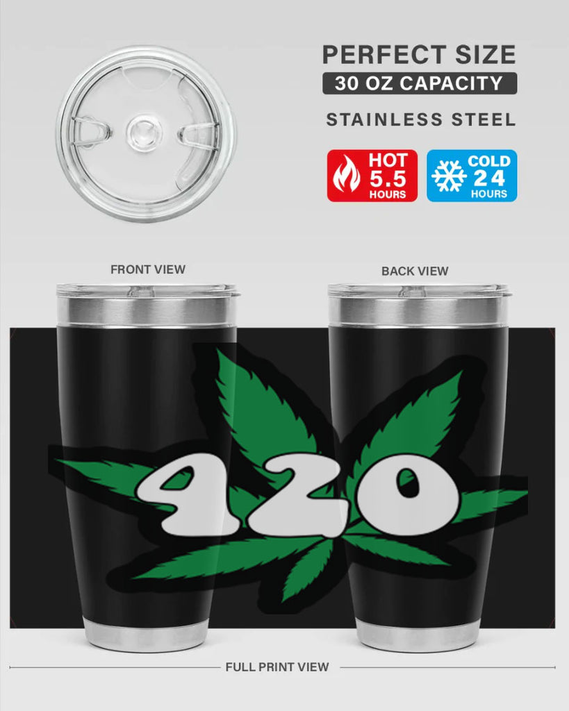 420 4#- marijuana- Tumbler