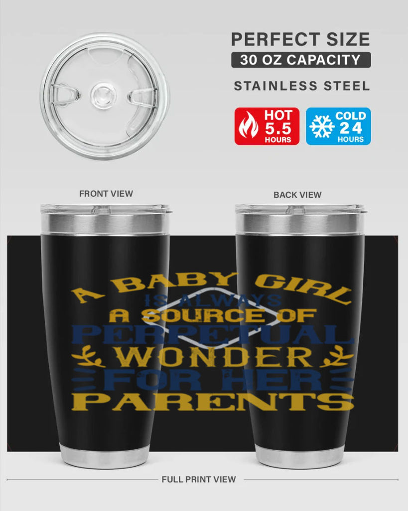 A baby girl is always a source of perpetual wonder for her parents Style 142#- baby- tumbler
