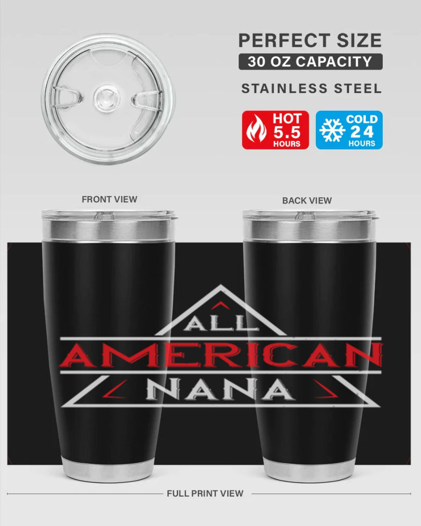 ALL american nana 37#- grandma - nana- Tumbler