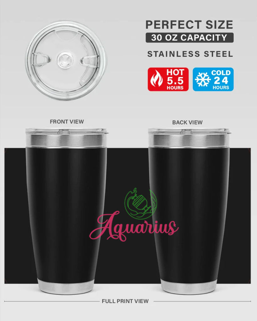 Aquarius 70#- zodiac- Tumbler