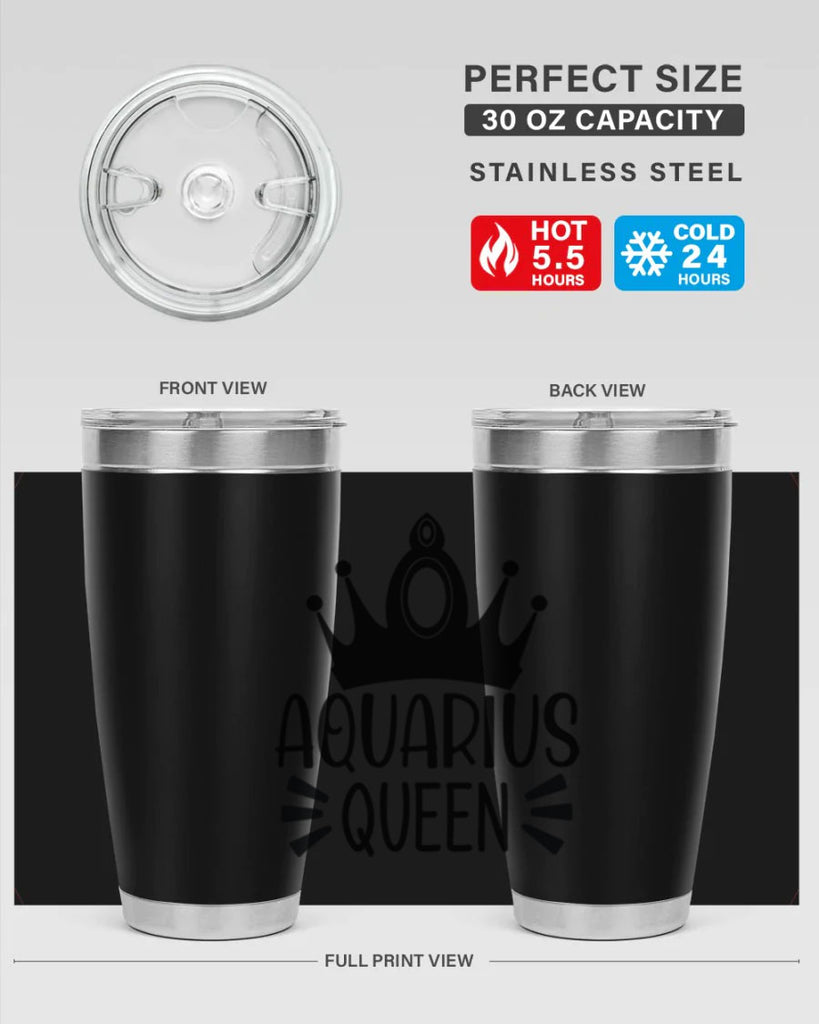 Aquarius queen 73#- zodiac- Tumbler