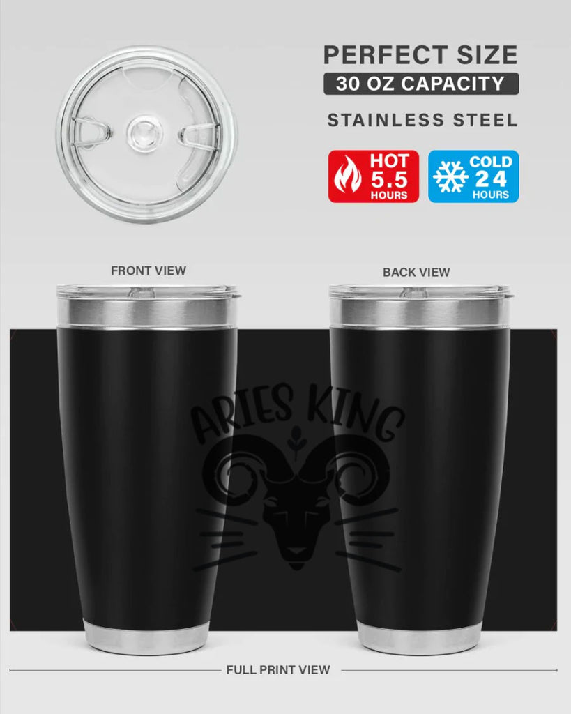 Aries king 109#- zodiac- Tumbler