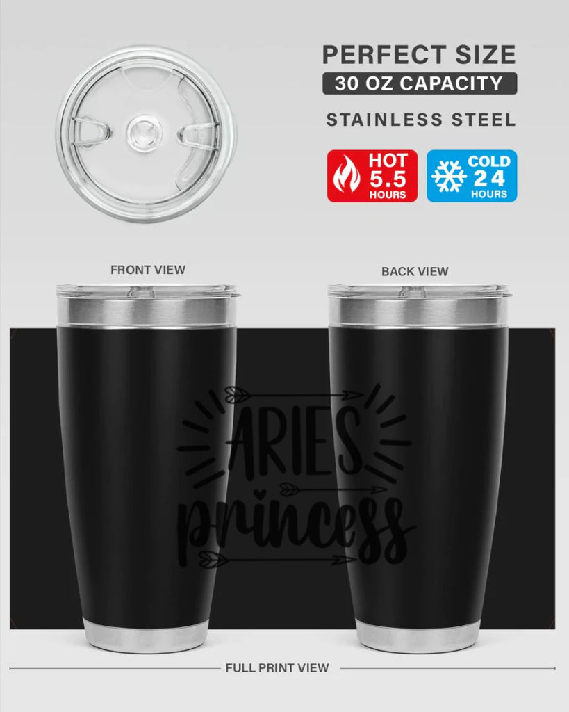 Aries princess 115#- zodiac- Tumbler