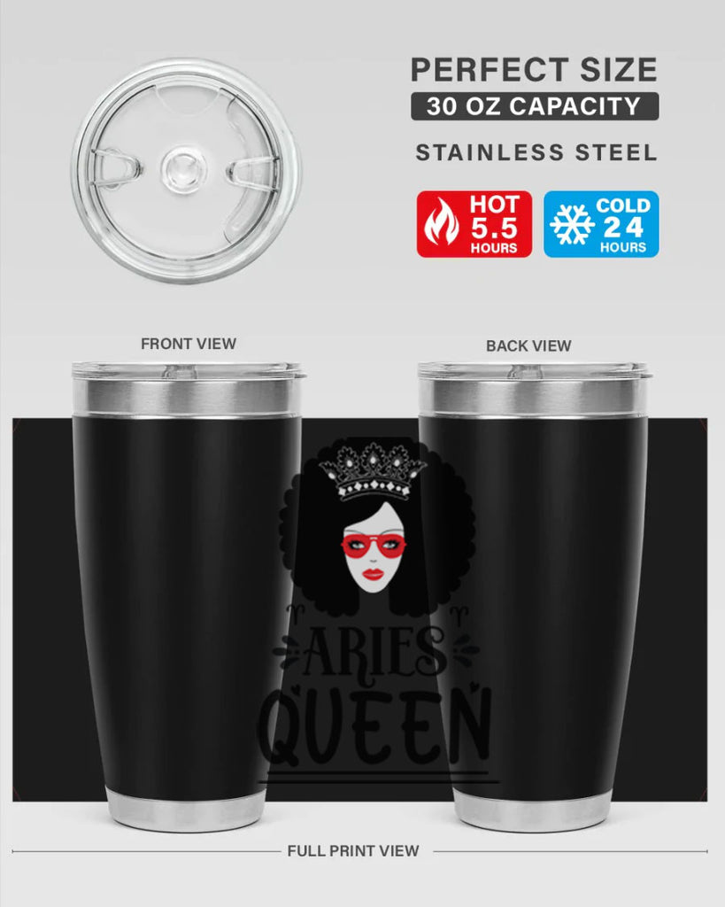 Aries queen 120#- zodiac- Tumbler